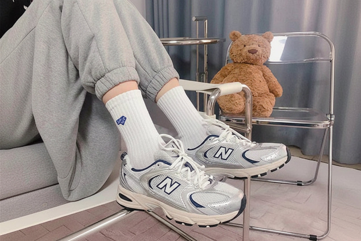 New Balance NB530 – Sneakers Vintage Gris Argent